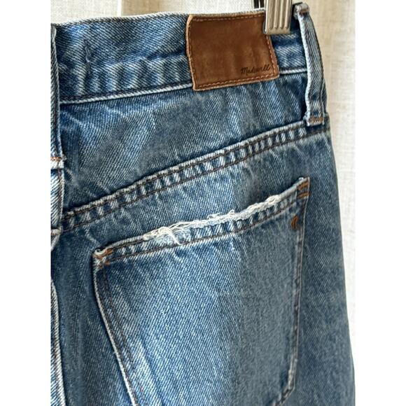 Madewell Classic Straight Jeans | Distressed Ripped Knee Size 26 - Picture 7 of 8